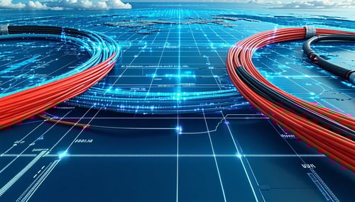 technology look subsea cables connecting Australia to the US Southeast Asia and other regions blue red black-Apr-11-2025-05-10-41-7290-AM