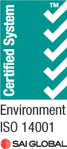 ISO 14001 Environment certified