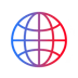 Gradient Wireframe Globe Icon