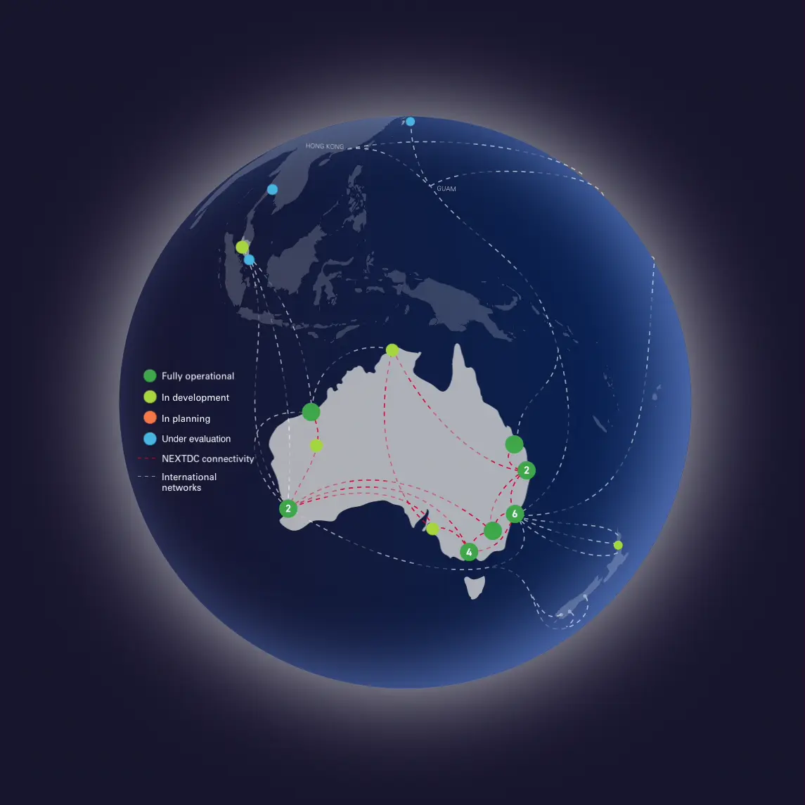 data centre location map