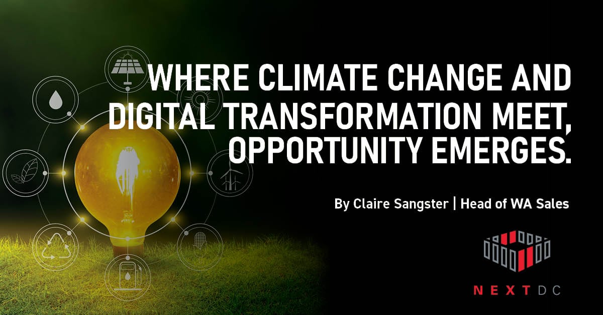 Where climate change and digital transformation meet, opportunity emerges.